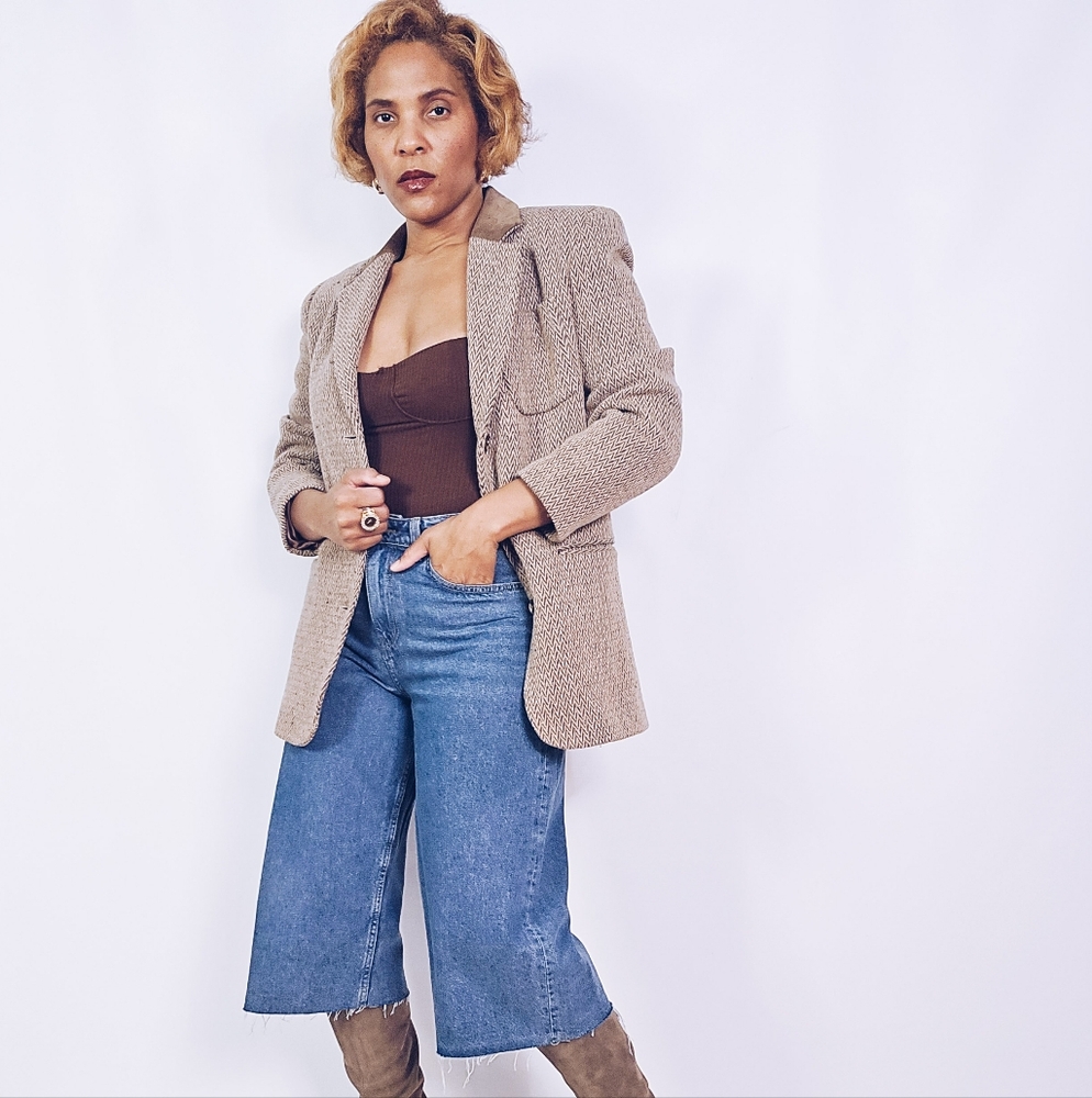 Vintage Wool Blend Blazer